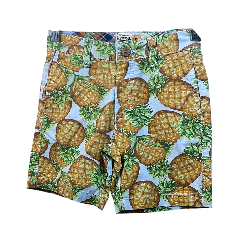 Oldschool‎ Dept Boys Pineapple Print Shorts Casual Summer Outfit